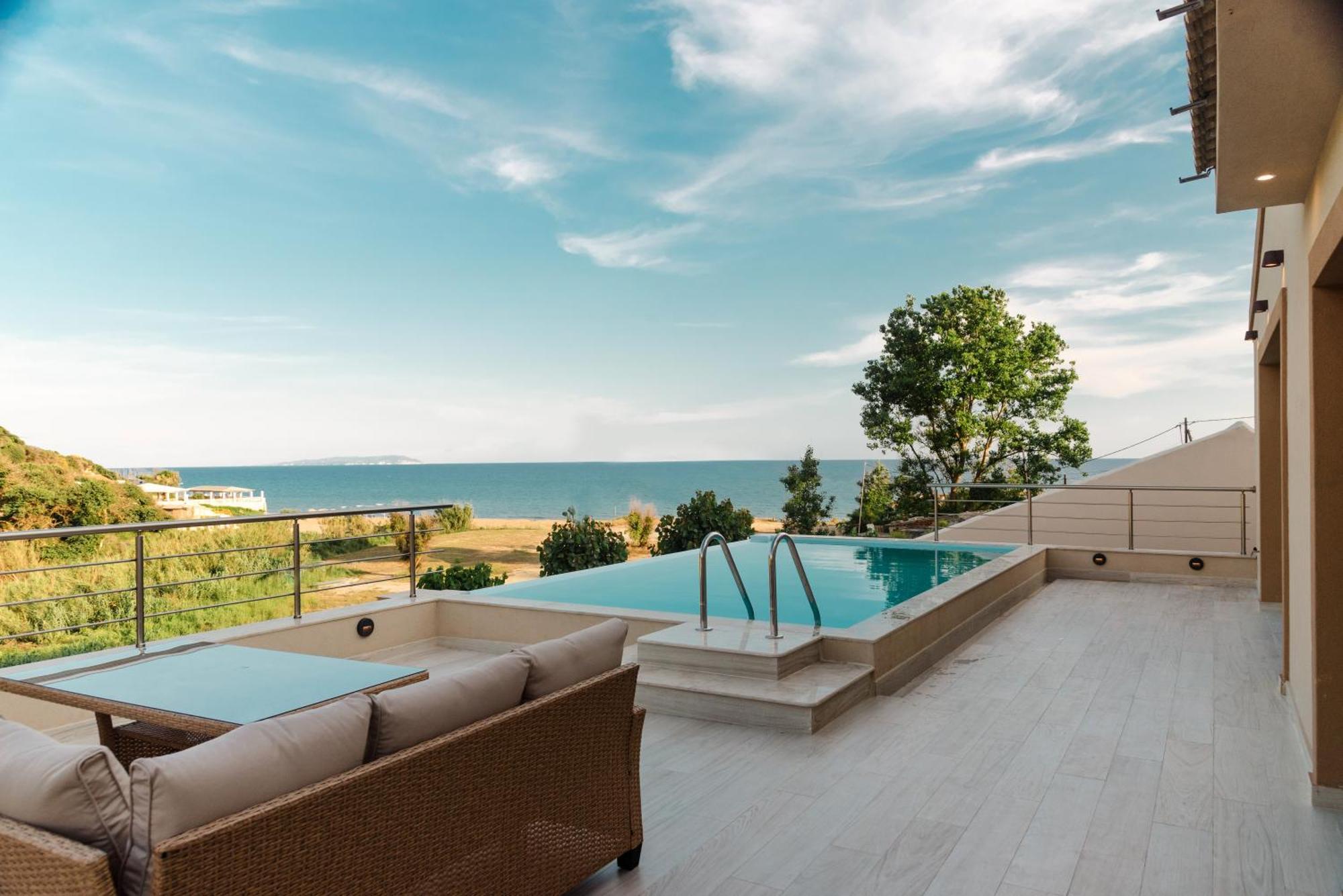 Villa Vasillis-Heated Swimming Pool With Infinity View Vitaládes Exterior foto